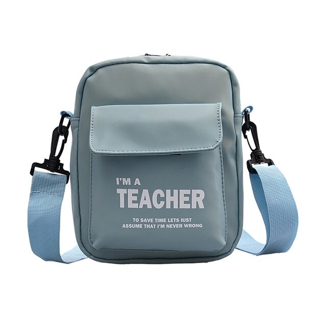SOFT BLUE MINI MESSENGER BAG