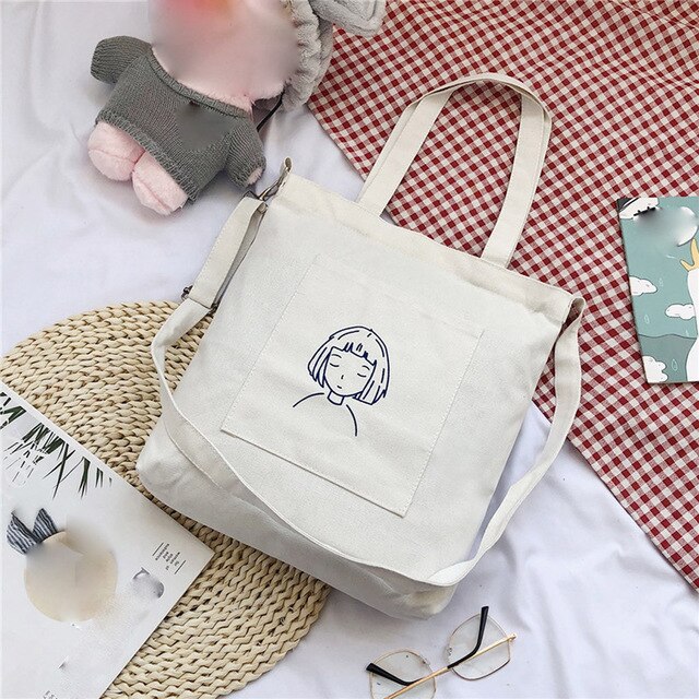 MAN PRINTED CANVAS BAG