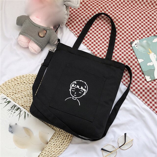 MAN PRINTED CANVAS BAG