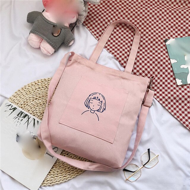 MAN PRINTED CANVAS BAG