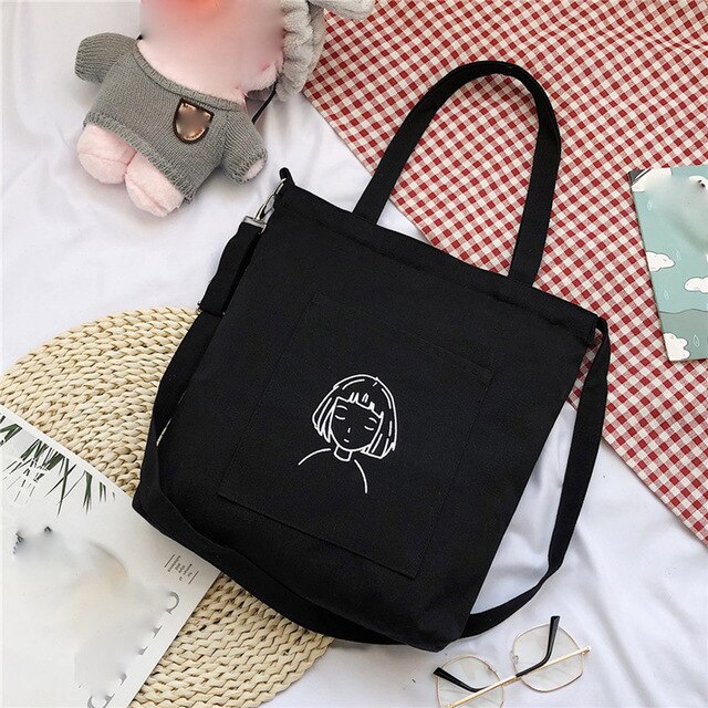 MAN PRINTED CANVAS BAG