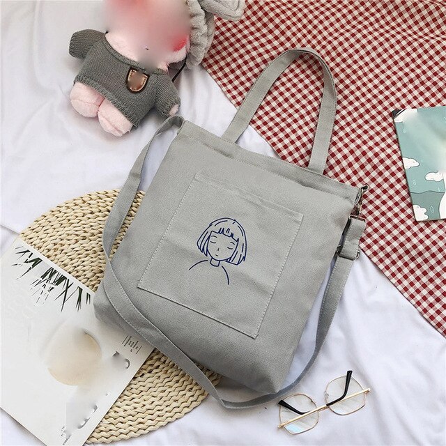 MAN PRINTED CANVAS BAG