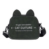 CAT EARS DETAILED SHOULDER BAG