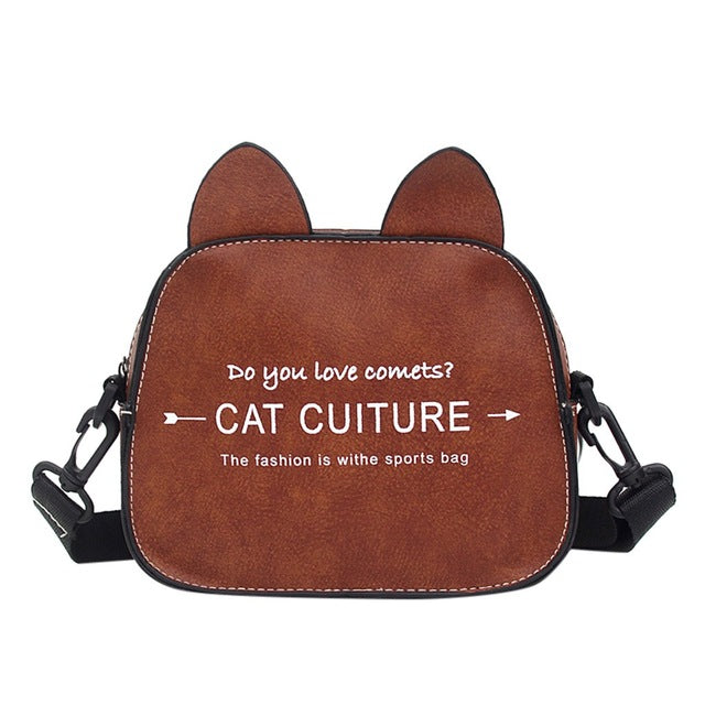 CAT EARS DETAILED SHOULDER BAG