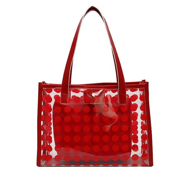 COLORFUL POINT DETAILED SHOULDER BAG