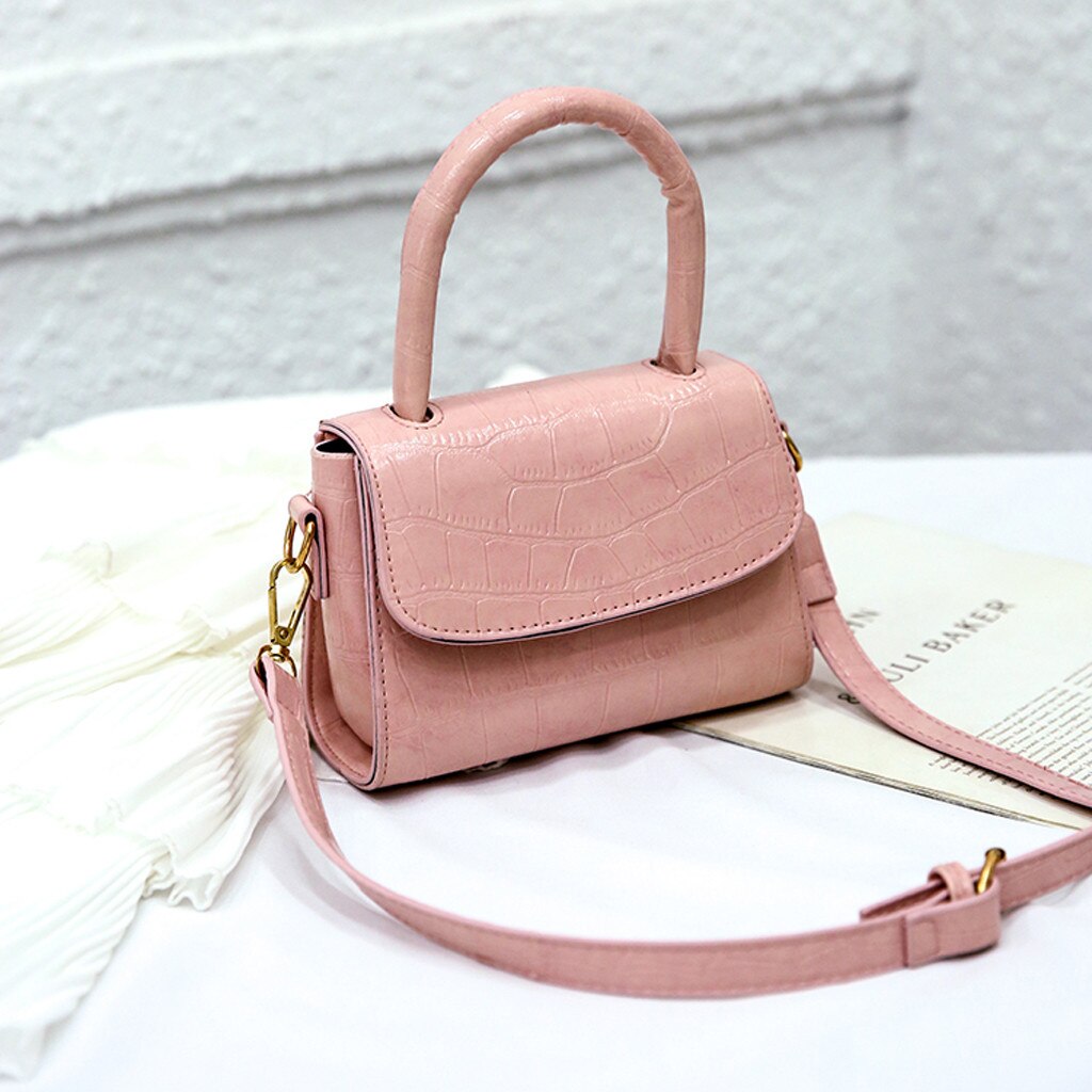 SMALL CAPACITY PURE COLOR SHOULDER BAG