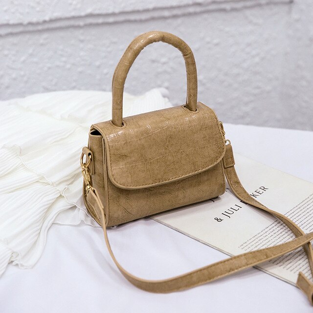 SMALL CAPACITY PURE COLOR SHOULDER BAG