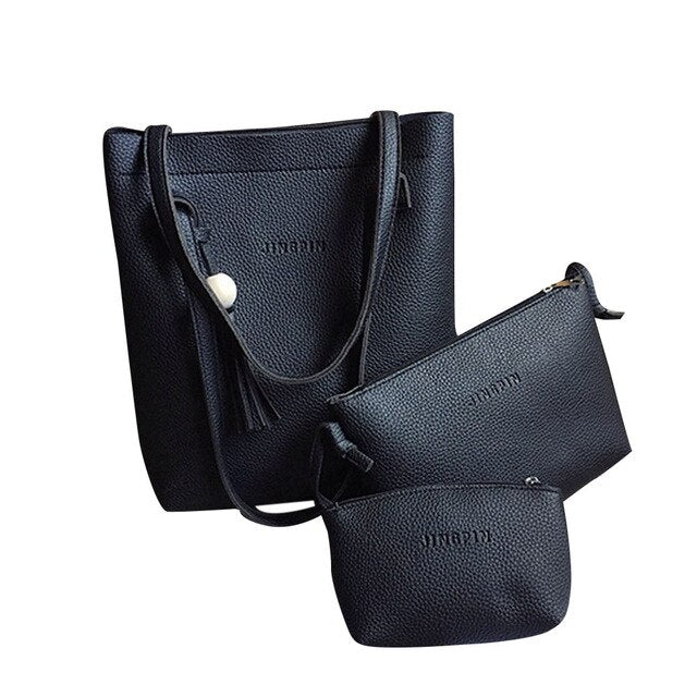 POWDER PINK TASSEL DETAILED HANDBAG