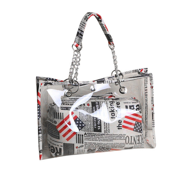 USA FLAG DETAILED HANDBAG