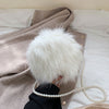 PEARL CHAIN FLUFFY BAG