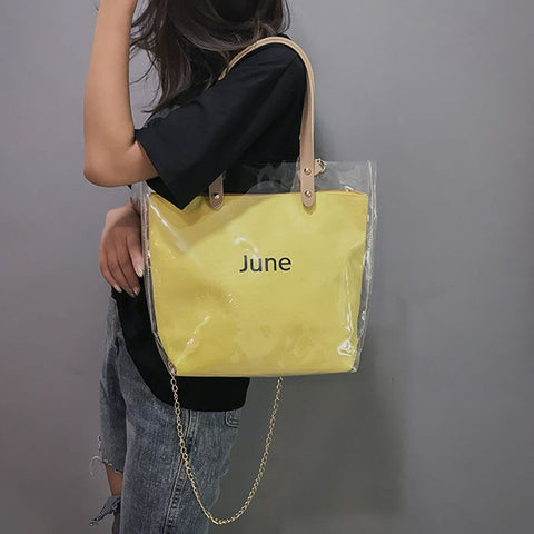 SHOPPING BAG STYLE HANDBAG