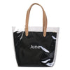"JUNE" PRINTED TRANSPARENT BAG