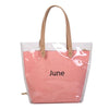 "JUNE" PRINTED TRANSPARENT BAG