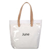 "JUNE" PRINTED TRANSPARENT BAG