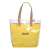 "JUNE" PRINTED TRANSPARENT BAG