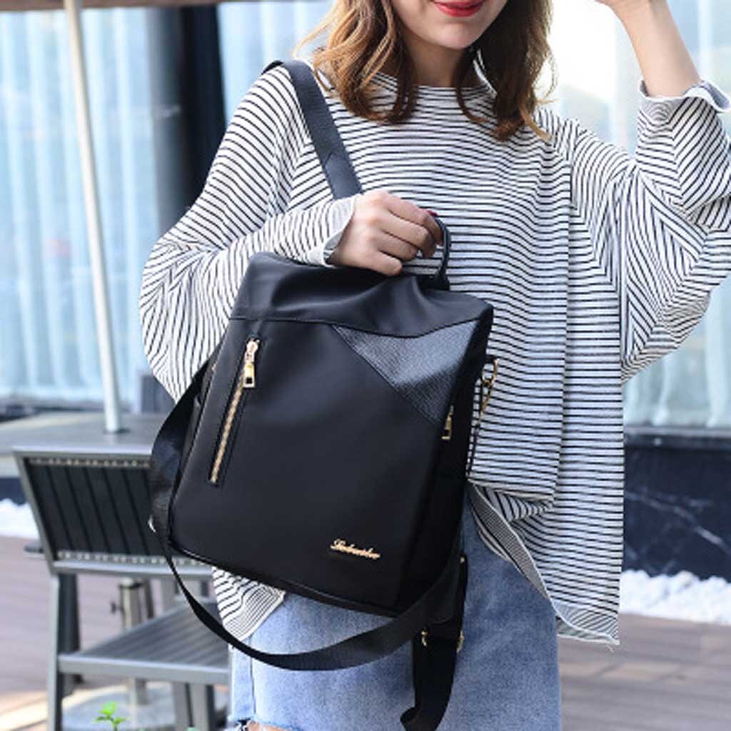 ZIP DETAILED BLACK BACKPACK