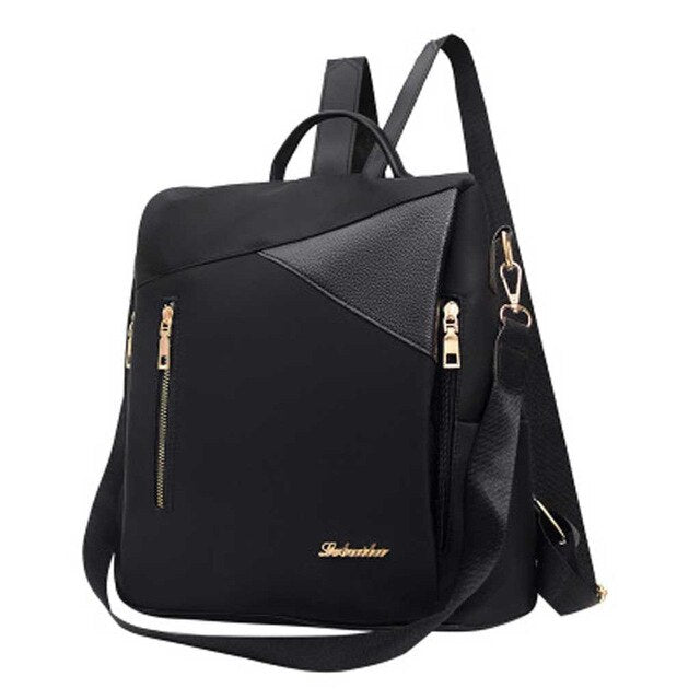 ZIP DETAILED BLACK BACKPACK