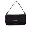 CORDUROY BLACK HANDBAG