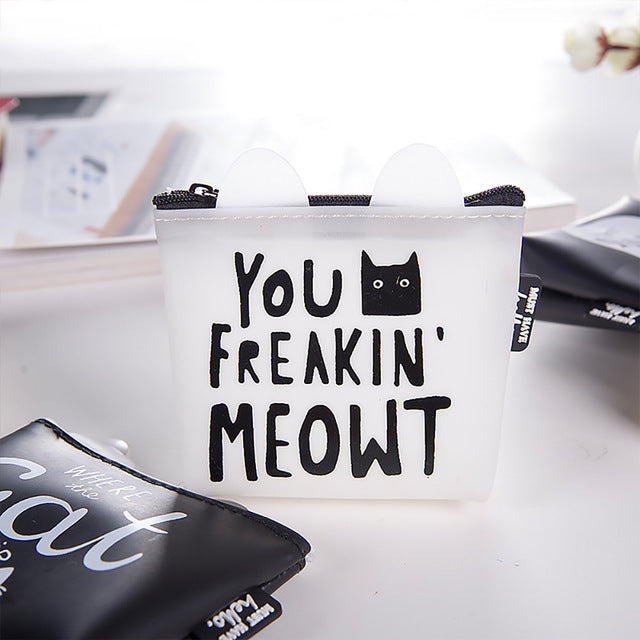 "YOU FREAKIN' MEOWT" COING PURSE