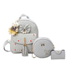 3PCS FLORAL DETAILED BAG SET