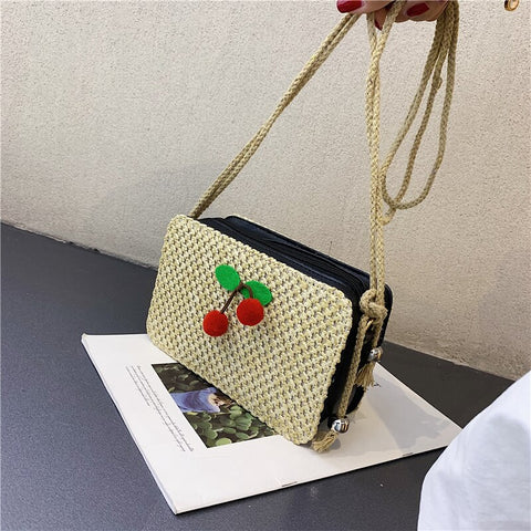 "PUP-SRISE" PRINTED SHOULDER BAG