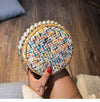 MINI WOVEN ROUND BAG