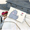 CUTE CARTOON PRINTED BOX BAG