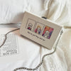CARTOON PATTERNED BOX SHOULDER BAG