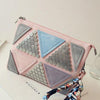 SEQUINED PATCHWORK CLUTCH BAG