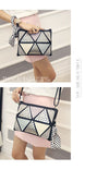 SEQUINED PATCHWORK CLUTCH BAG
