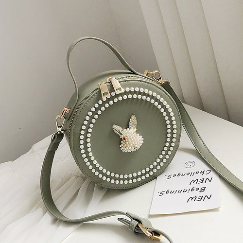 BUNNY DETAILED WHITE BAG