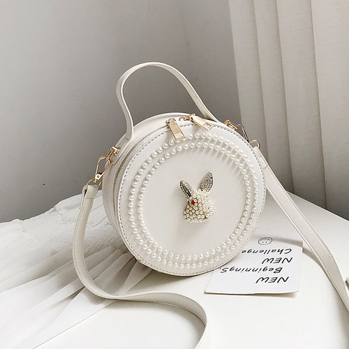 BUNNY DETAILED WHITE BAG