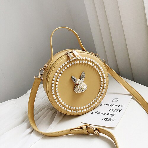 BUNNY DETAILED WHITE BAG