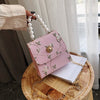 PEARL DETAILED FLORAL EMBROIDERY HANDBAG