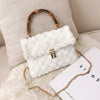 LIGHT BROWN FLUFFY HANDBAG