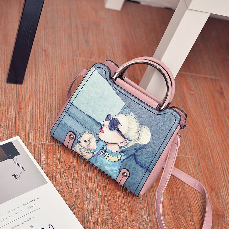 LAD GAGA PATTERNED HANDBAG