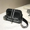 "FASHION MINI GIRL" BLACK LEATHER BAG