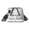"FASHION MINI GIRL" BLACK LEATHER BAG