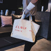 LARGE CAPACITY WHITE CANVAS BAG