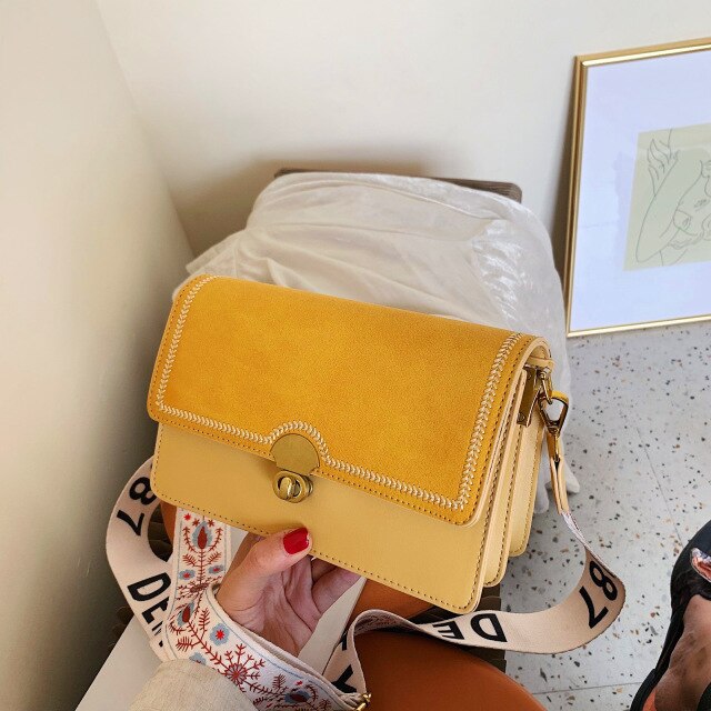 SOLID COLOR CROSSBODY BAG