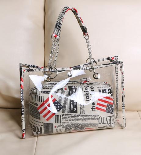 RAINBOW COLORS TRANSPARENT BAG