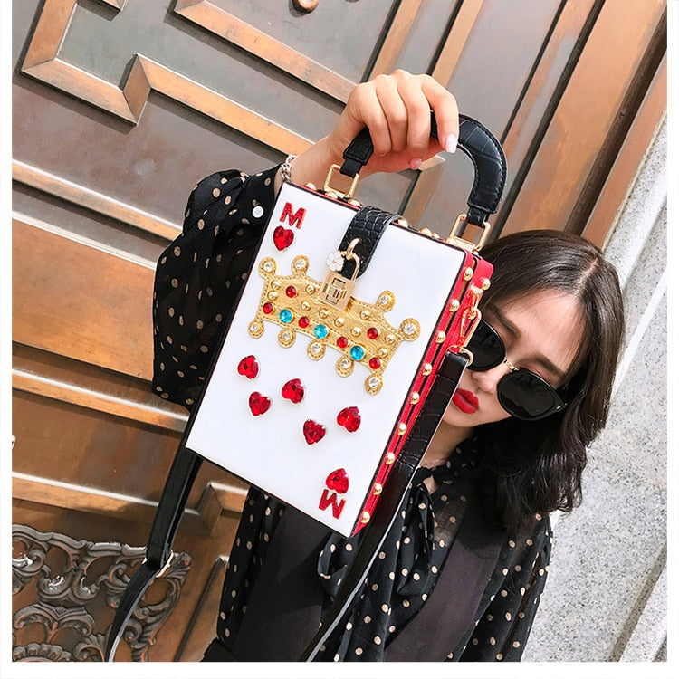 SQUARE DIAMOND CROWN BAG