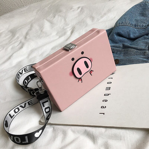 "PUP-SRISE" PRINTED SHOULDER BAG