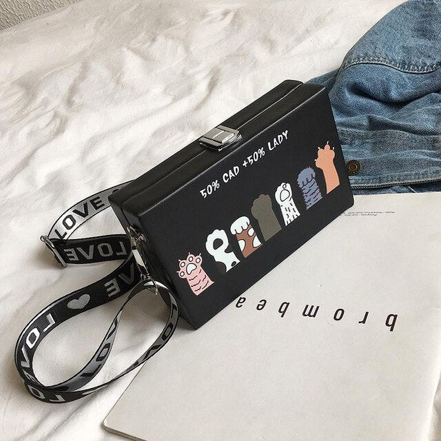 PIG PATTERNED BOX BAG