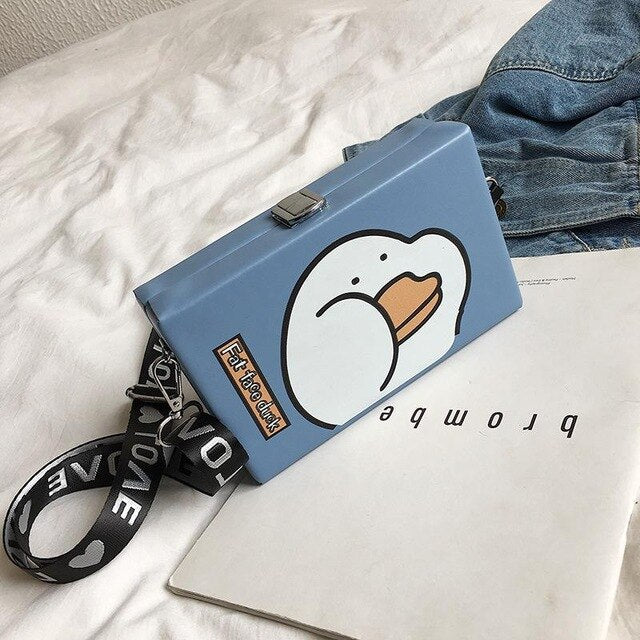 PIG PATTERNED BOX BAG